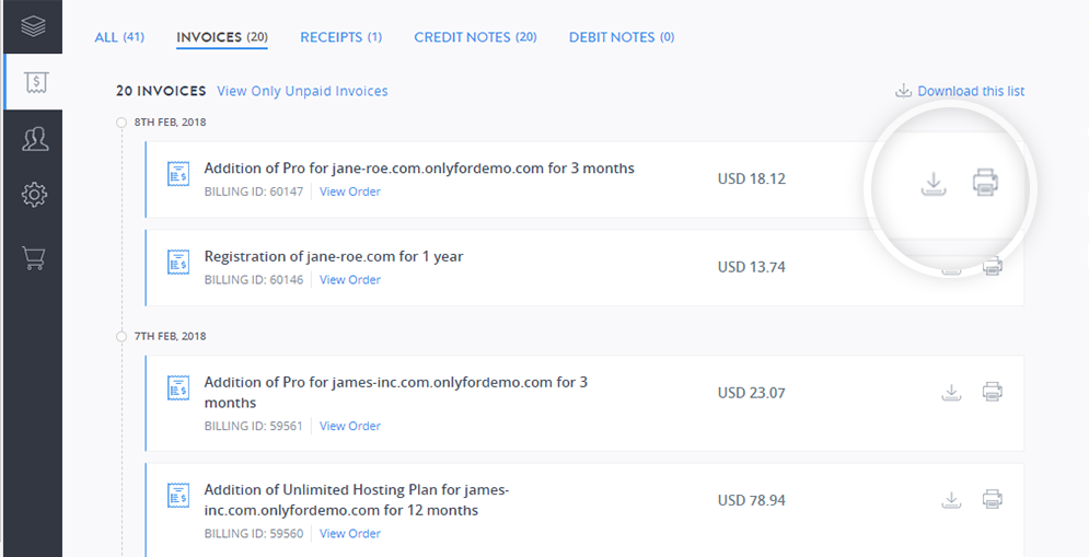 print-download-bills